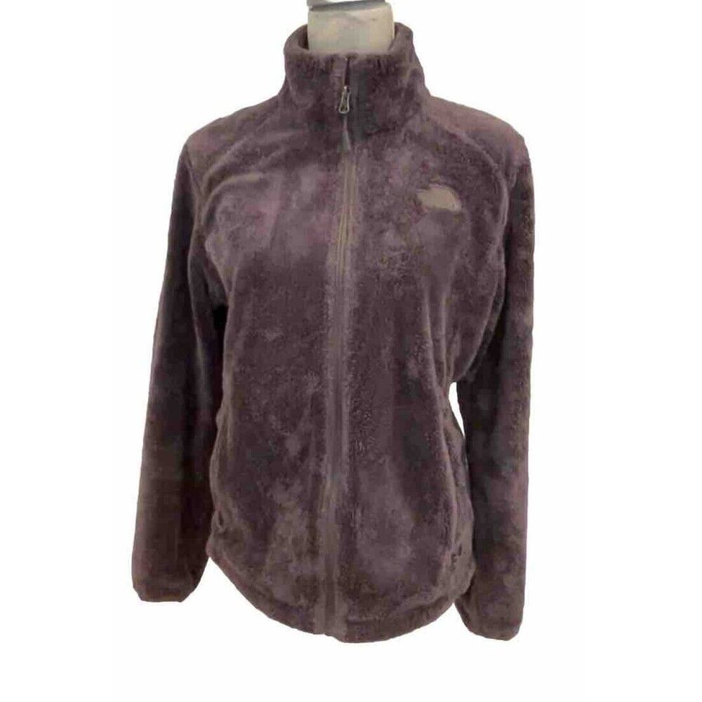 The North Face Jacket Womens Medium Purple Mauve Osito Full Zip Logo Ladies M